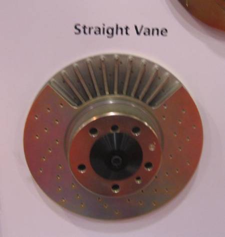 StraightPillar vane brake rotor