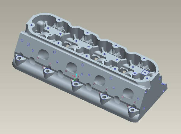 Edelbrock cylinder heads: CAD Design